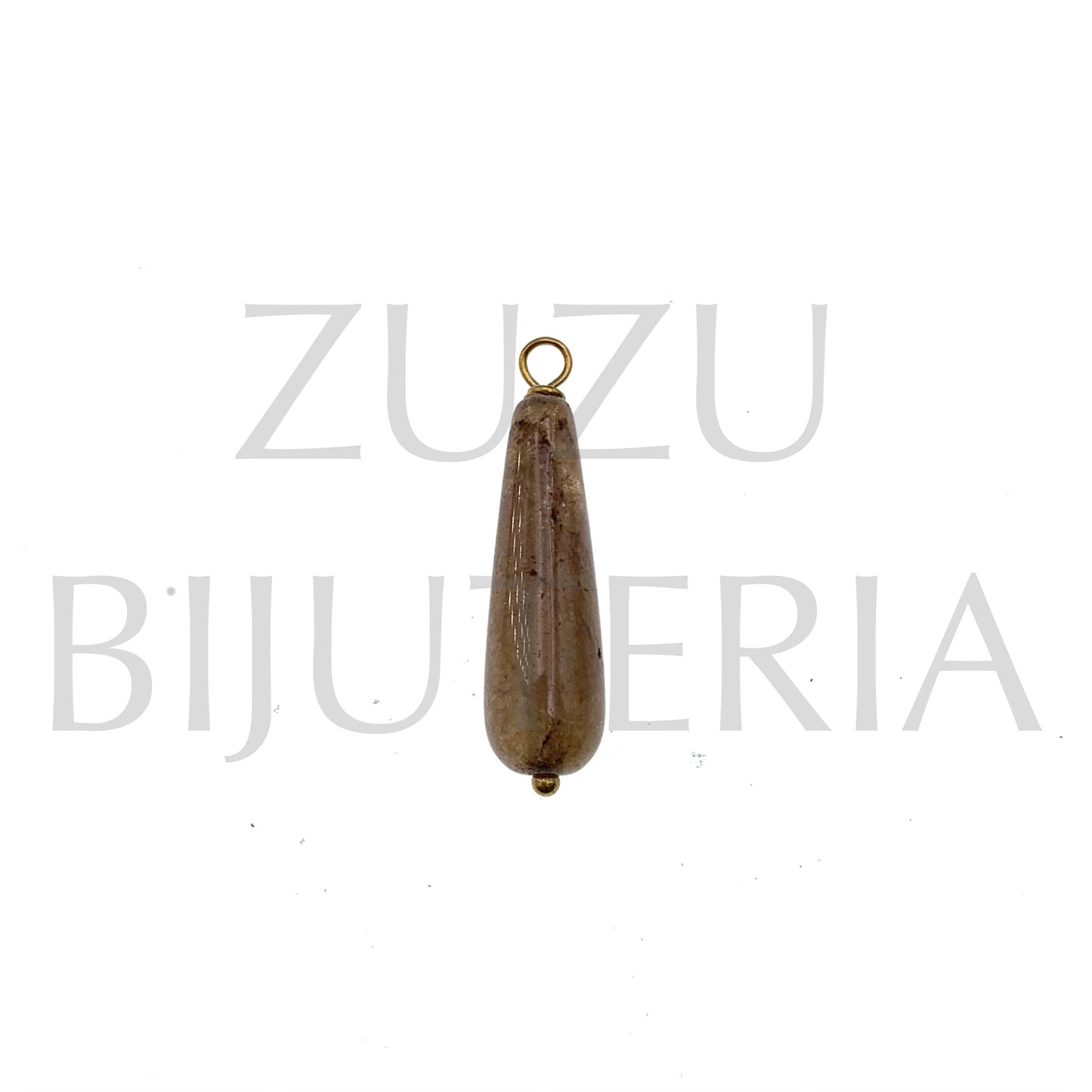 Pendente Pedra 27mm x 8mm - Aço Inox