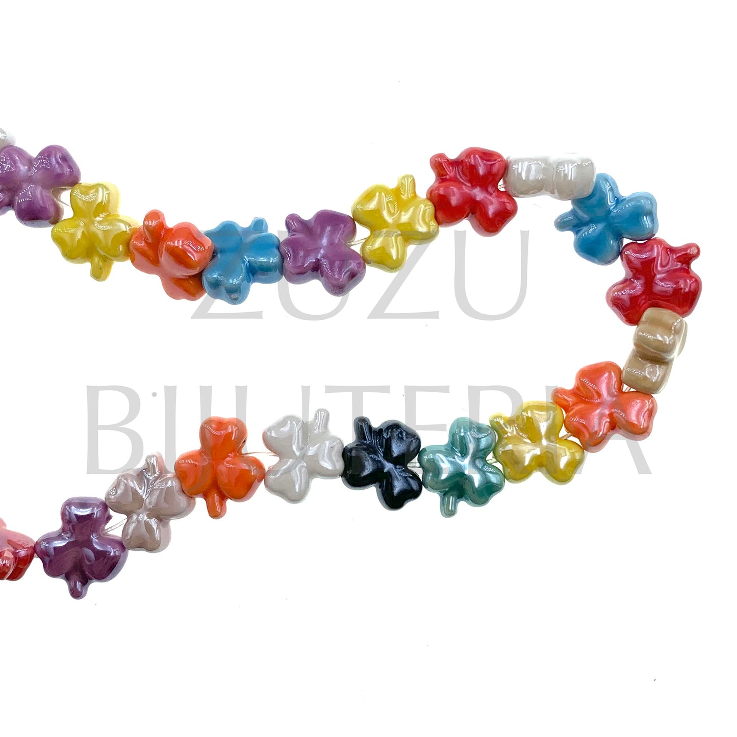 Conta de Trevo (Pack de 5) 11mm - Cerâmica