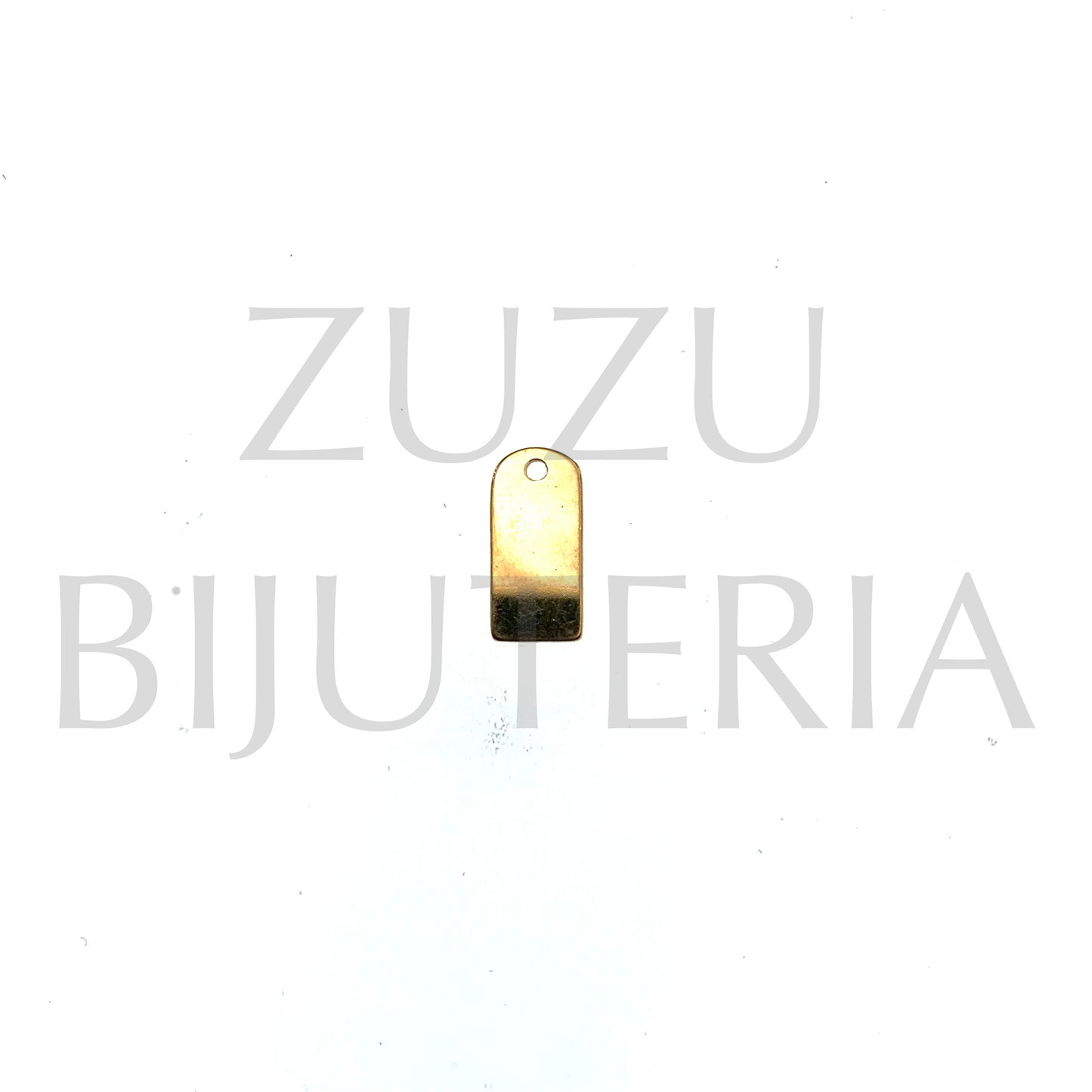 Pendente Liso 13mm x 7mm - Aço Inox