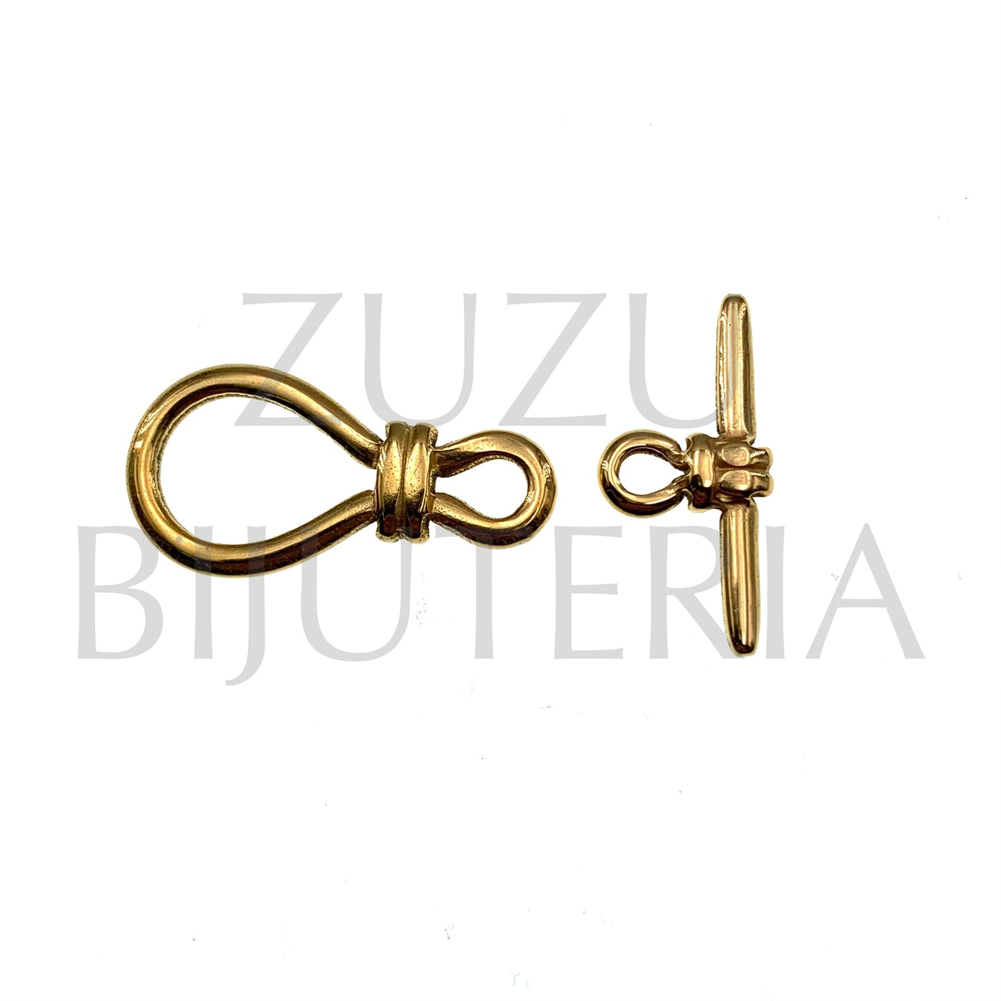Fecho OT Dourado 17mm x 34mm - Aço Inox