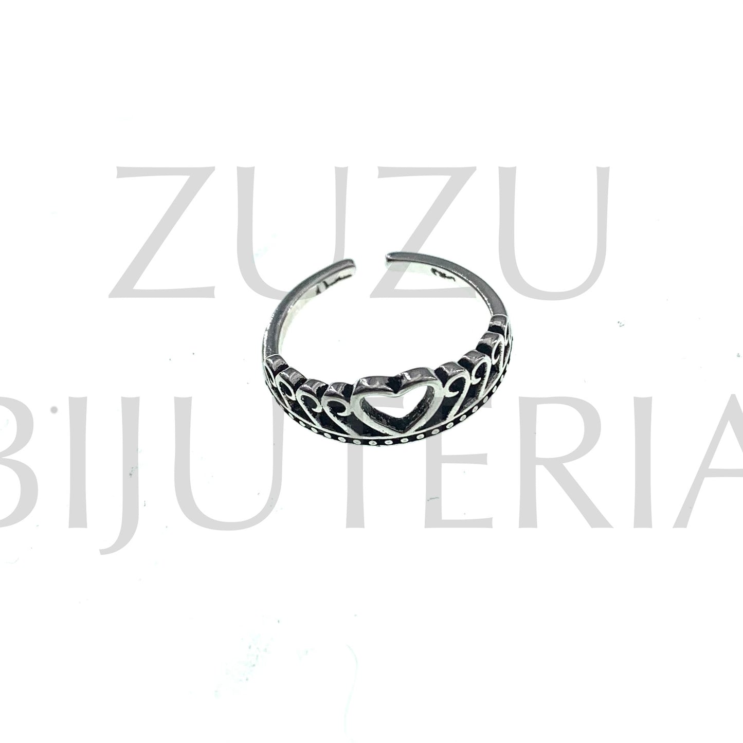 Anel (Ajustável) - Banho a Prata