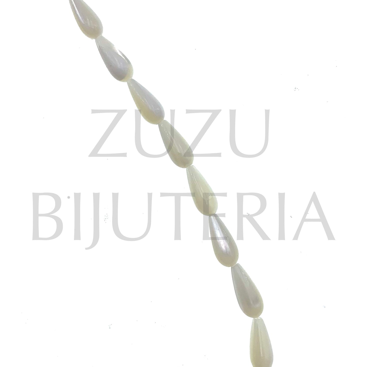 Conta Madrepérola Gota 12mm x 5mm