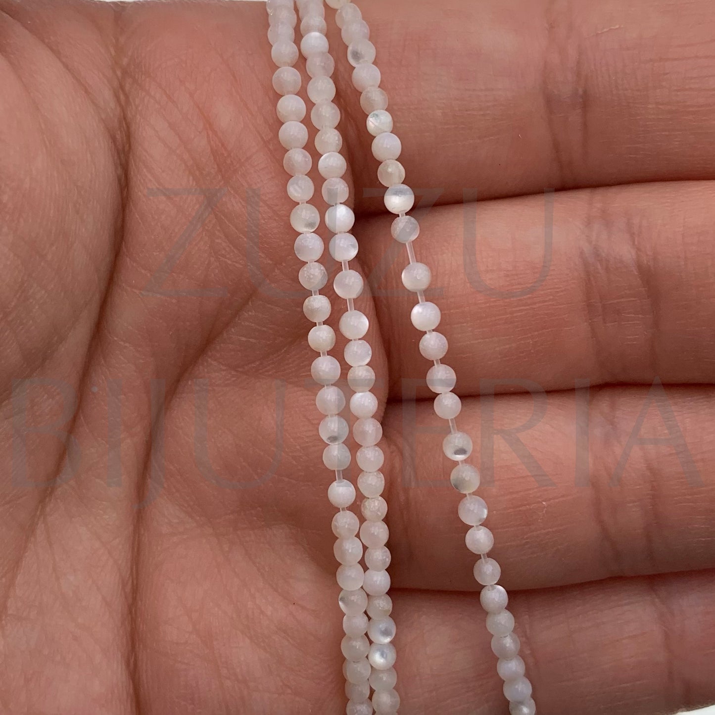 Fiada Conta Madrepérola 2mm (190 Peças)