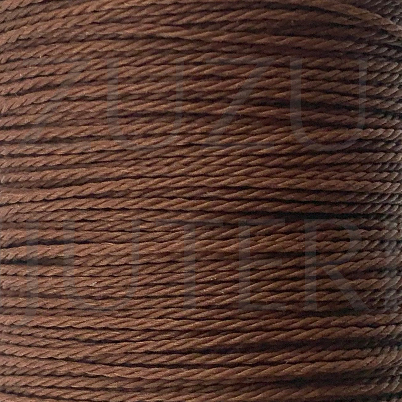 Fio algodão encerado torcido 1mm - Castanho