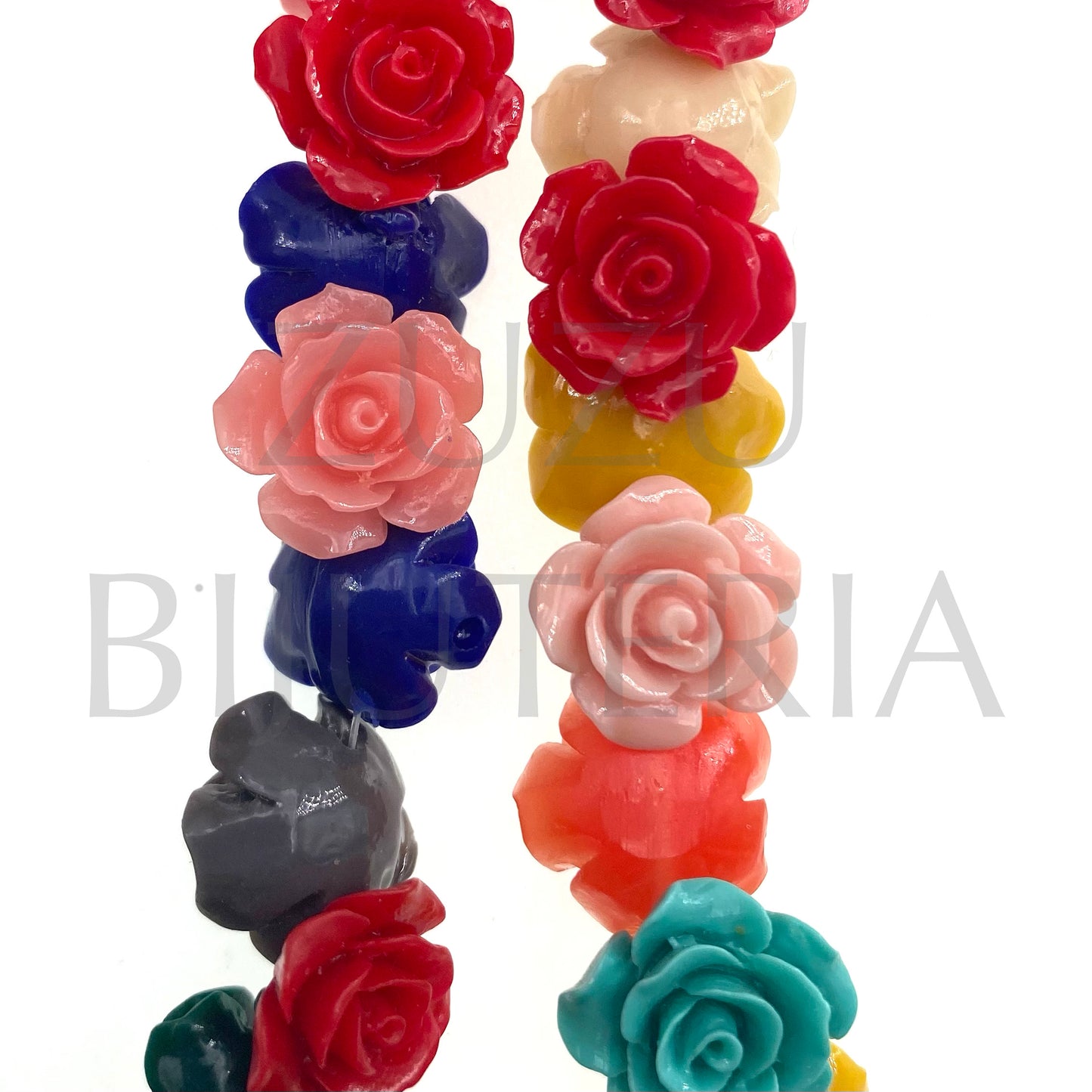 Conta Flor Acrilico 14mm (Pack 10)