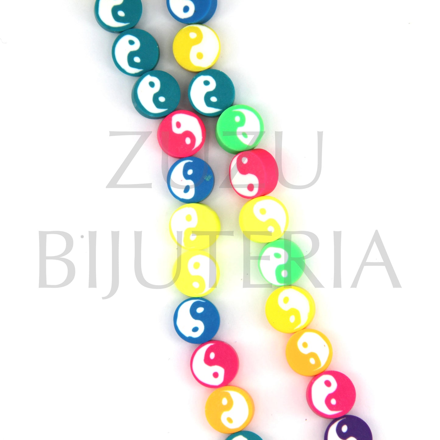 Contas Sortidas YINYANG 10mm - Fimo