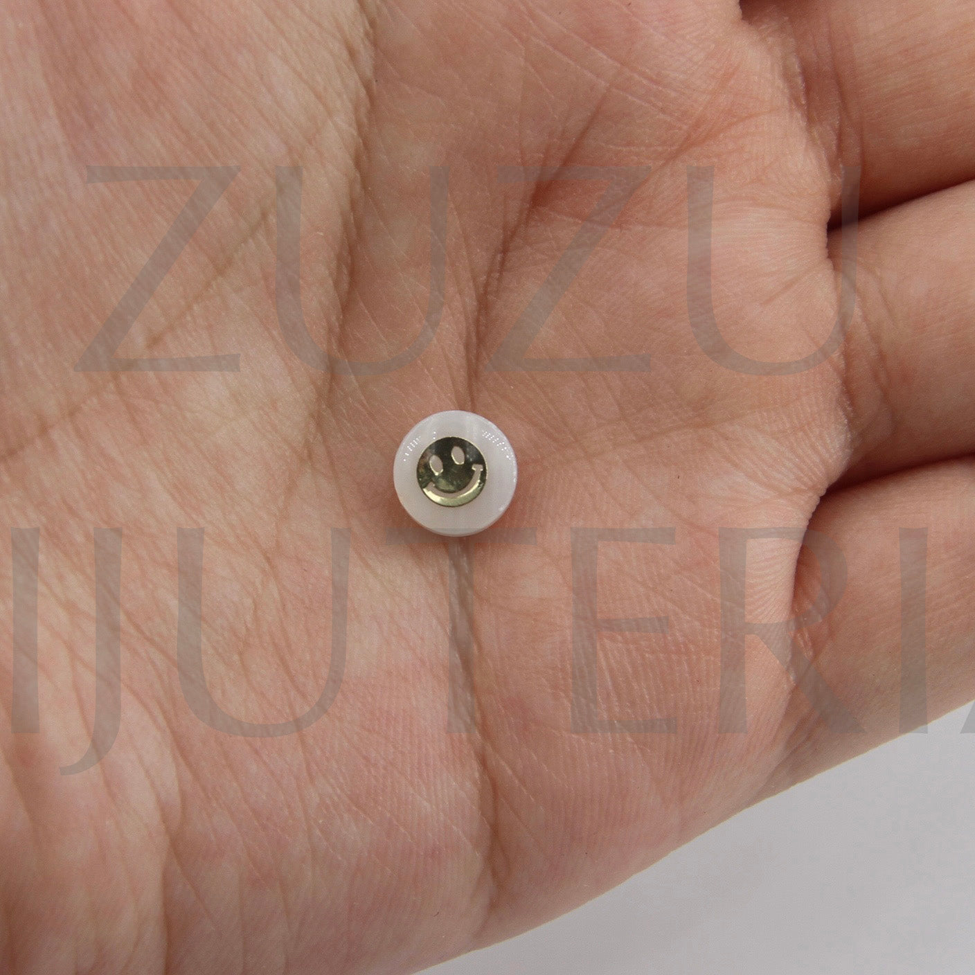 Pendente/Entremeio Smile 8mm - Madrepérola