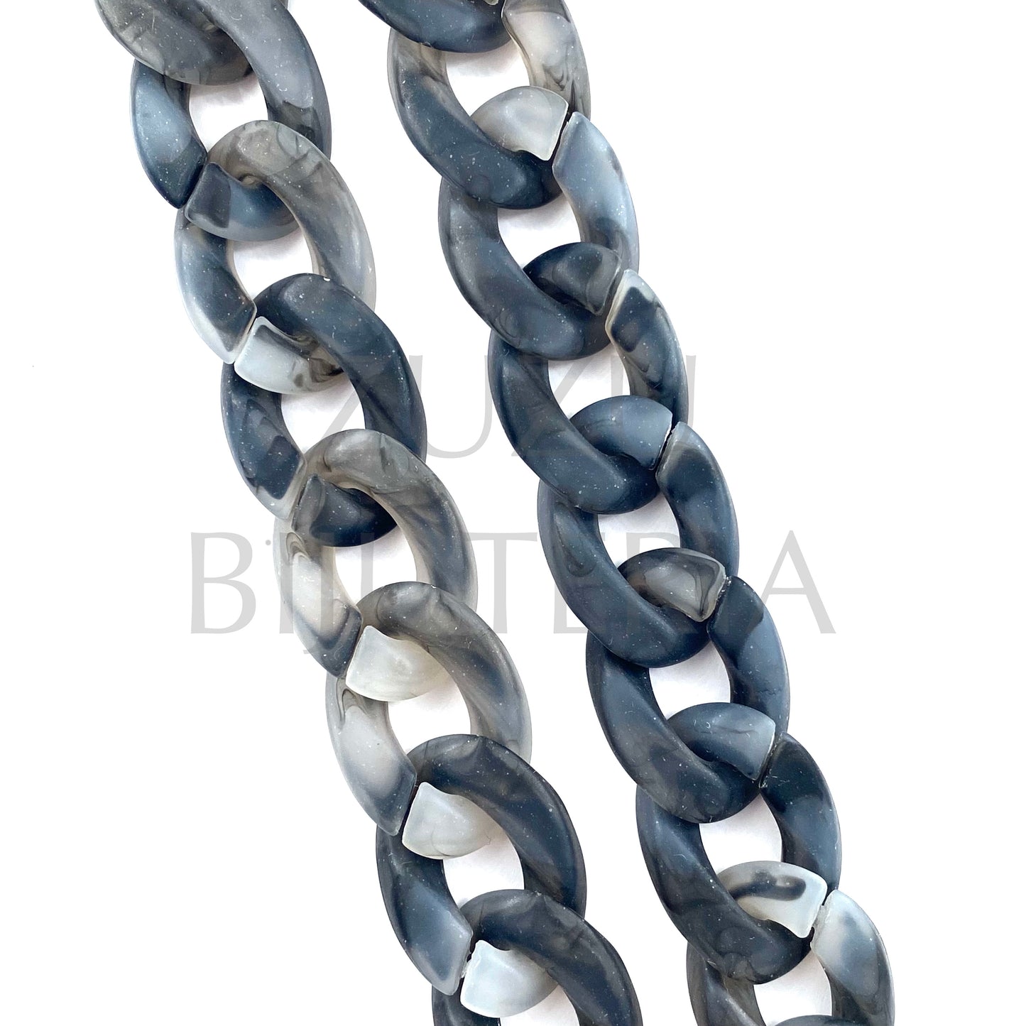 Cordão Acrílico (1 METRO) 29mm x 21mm - Cinzento Mate