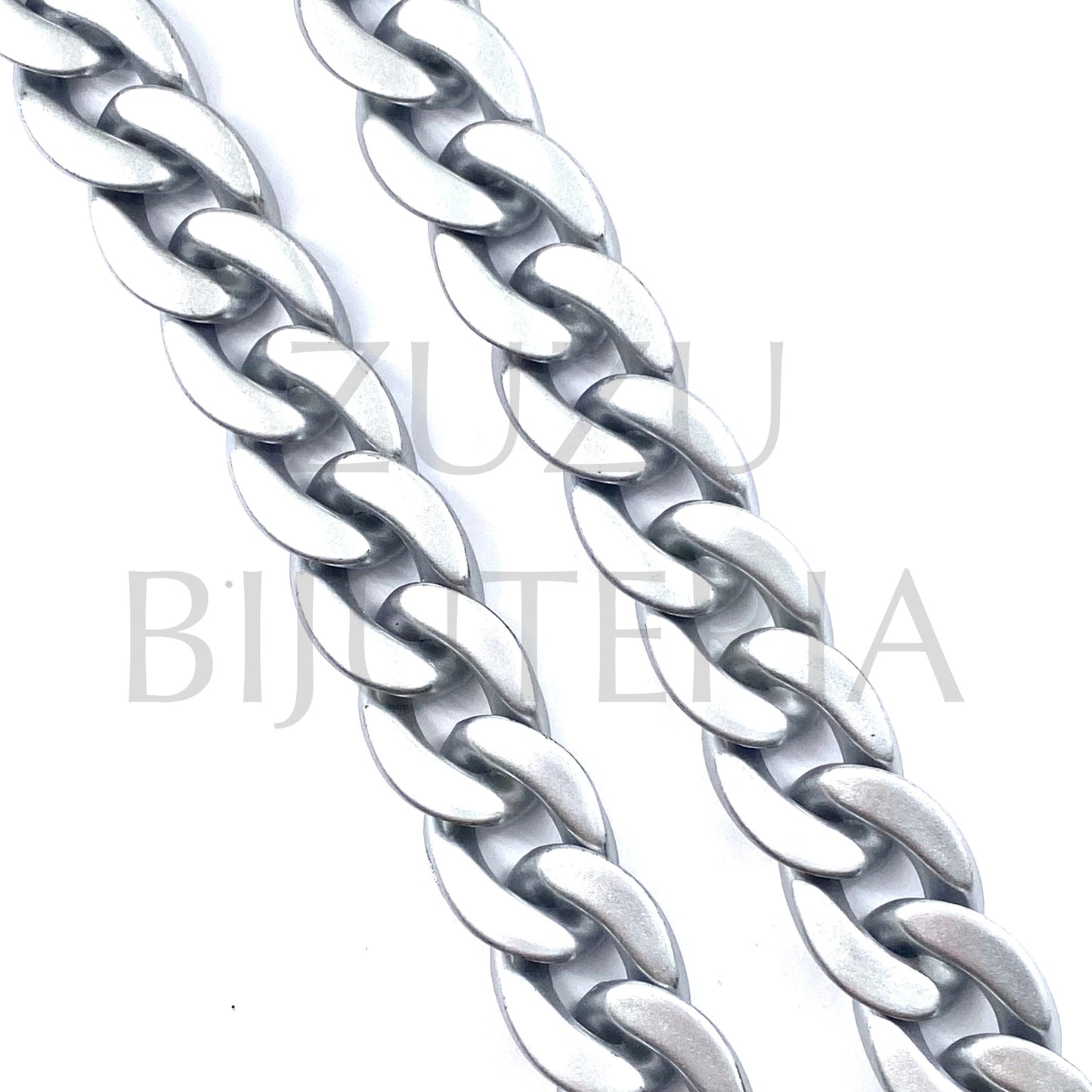 Cordão Acrílico (1 METRO) 22mm x 16mm - Cinzento