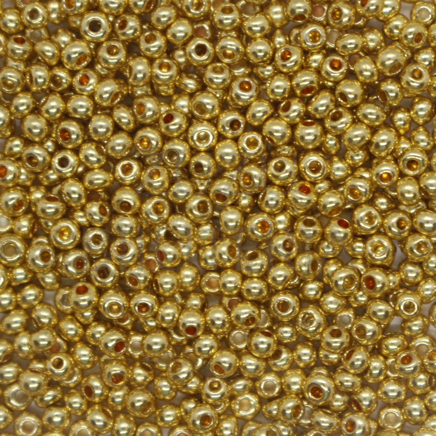 Missangas 2mm PREMIUM QUALITY Dourado - Pacote de 10g