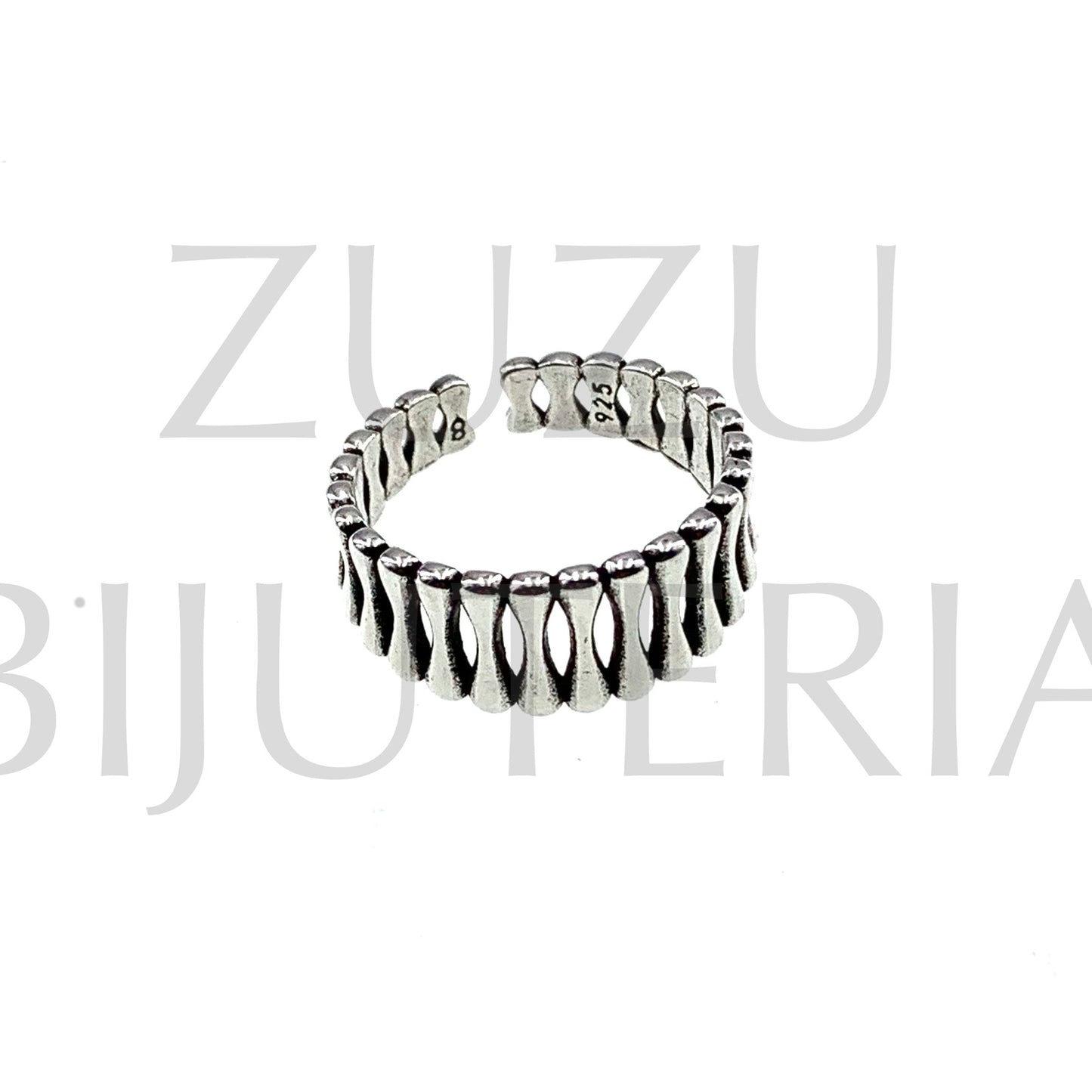 Anel (Ajustável) - Banho a Prata