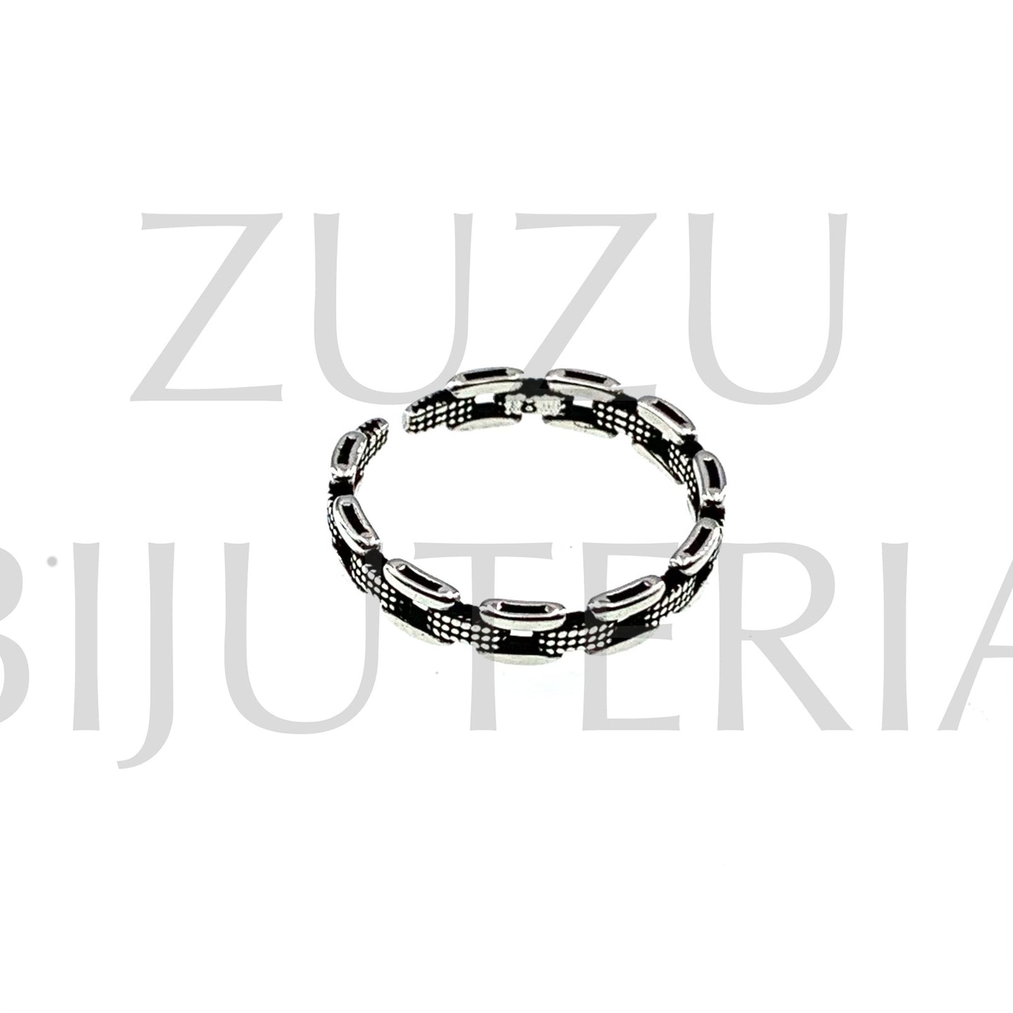 Anel (Ajustável) - Banho a Prata