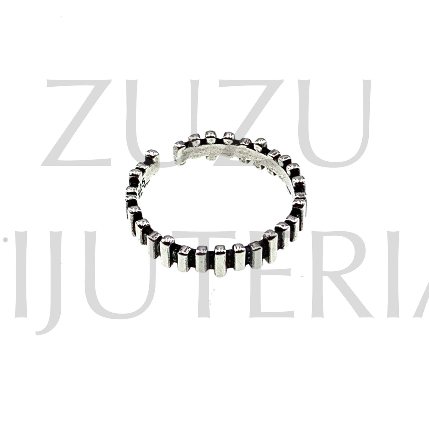 Anel (Ajustável) - Banho a Prata