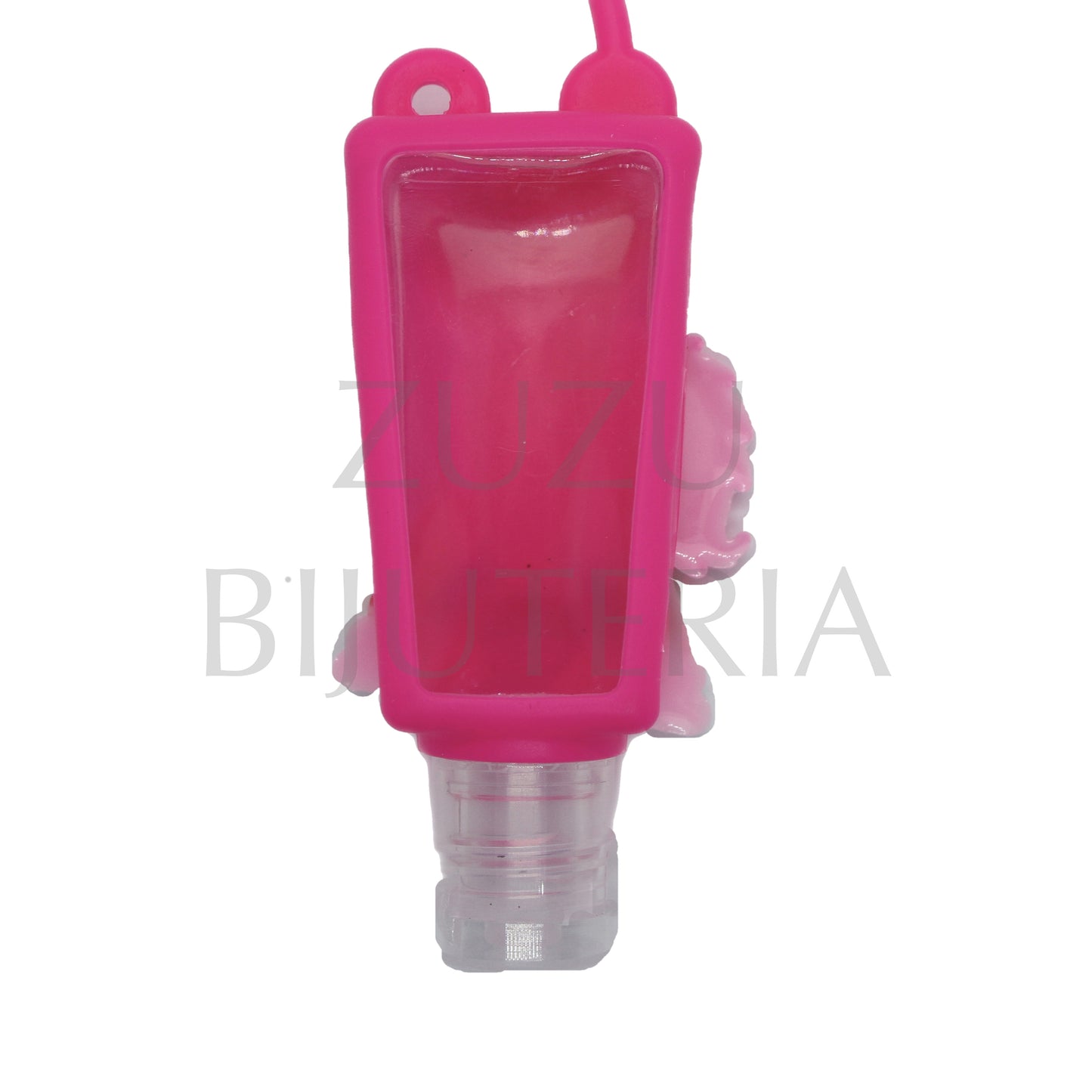 Frasco 35ml para Gel Desinfetante 78mm x 30mm - Rosa Neon