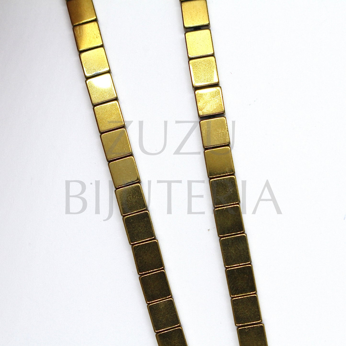 Conta Hematita 4.3mm x 3.8mm (Pack de 20) - Dourado