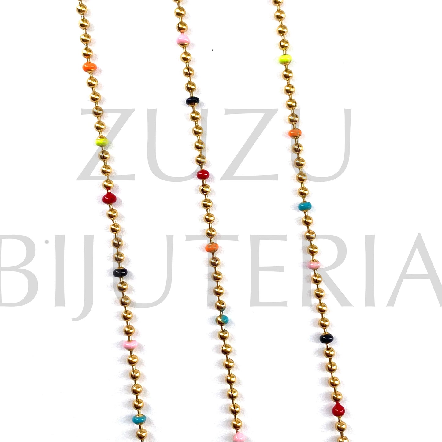 Corrente Bolinha 2mm - Aço Inox