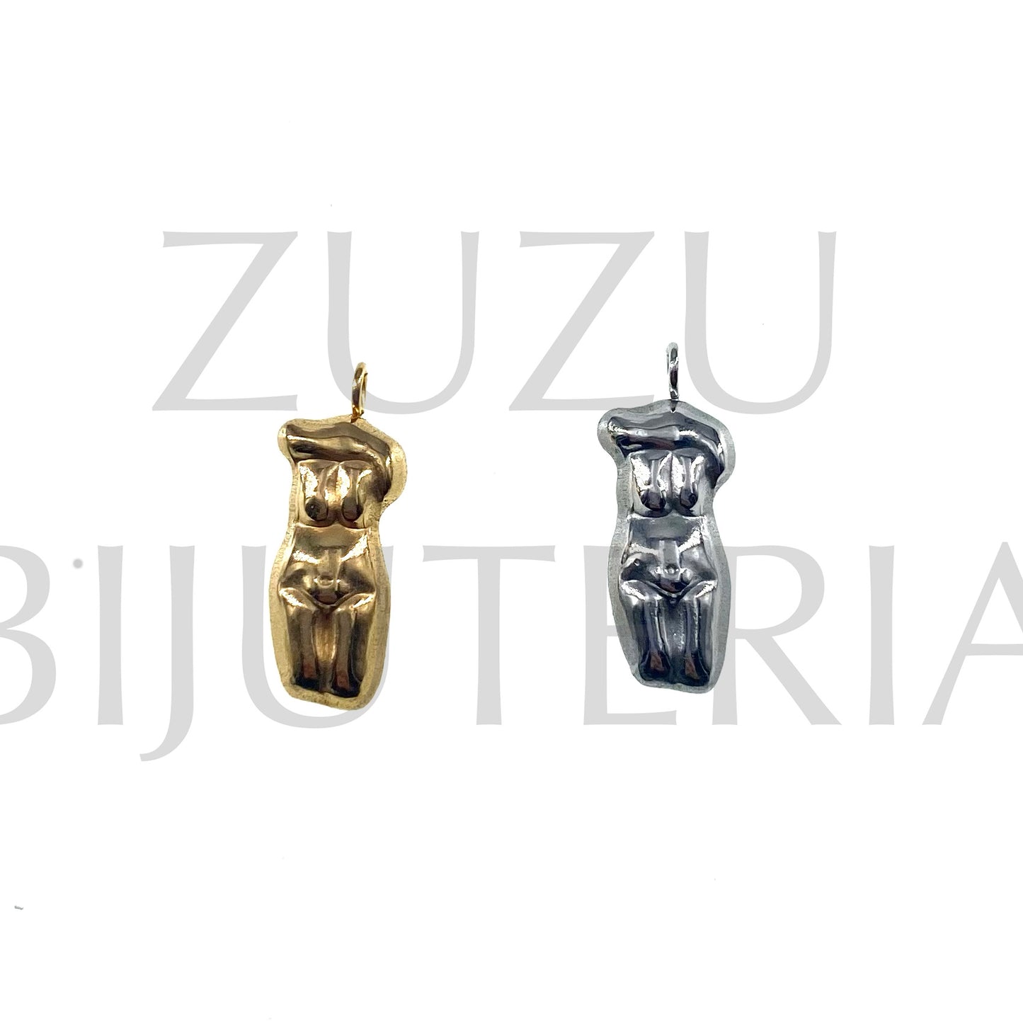 Pendente Mulher 20mm x 10mm - Aço Inox