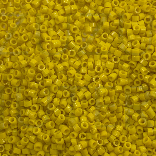 Missangas Tubo Amarelo 2mm (10g)