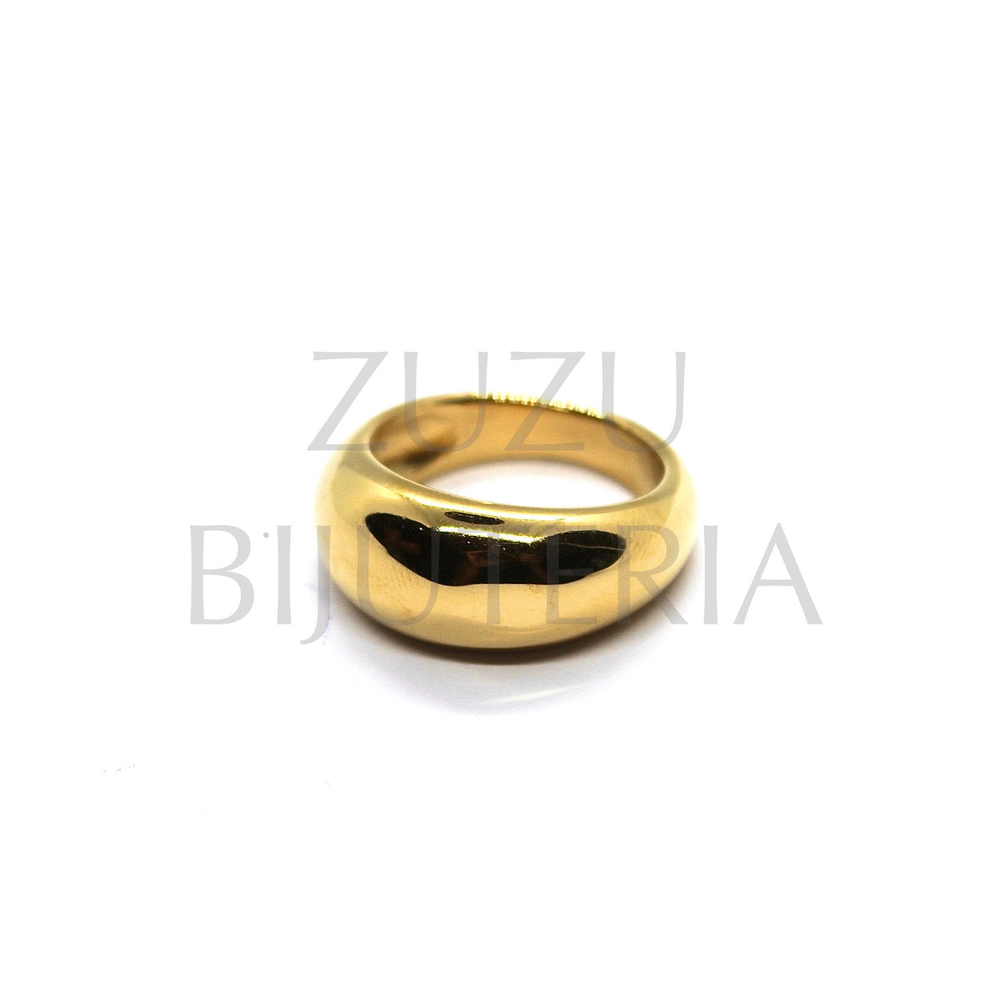 Simple Gold Plated Ring - Stainless Steel