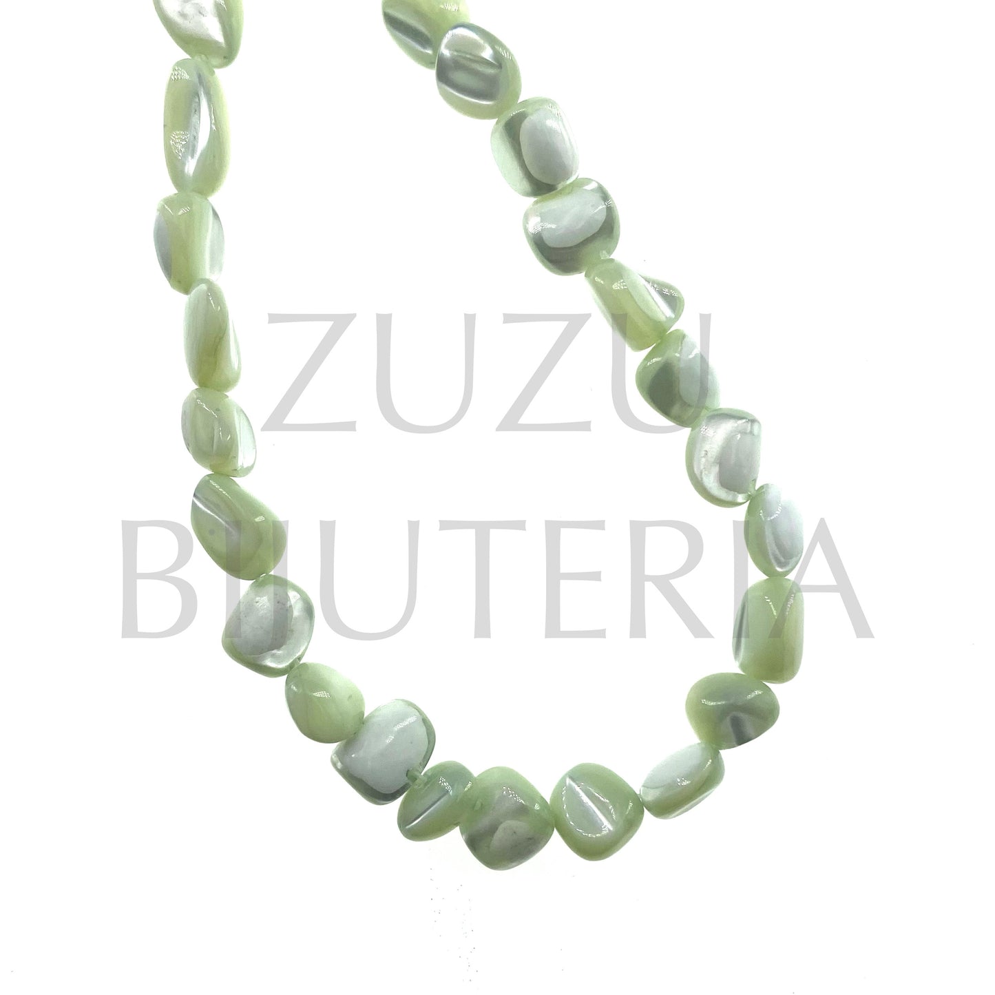 Fiada Conta Madrepérola 7mm (39cm) - Verde