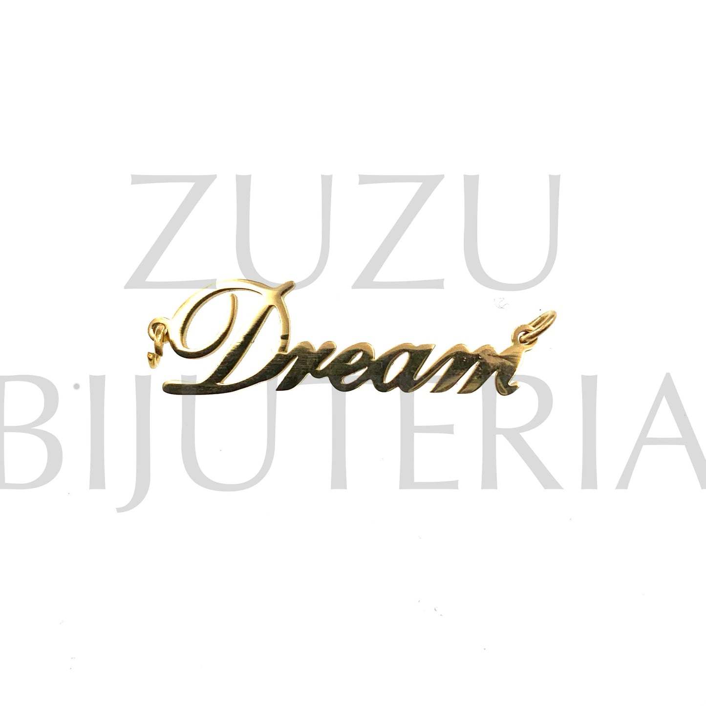 Pendente Dream Dourado 10mm x 30mm - Aço Inox