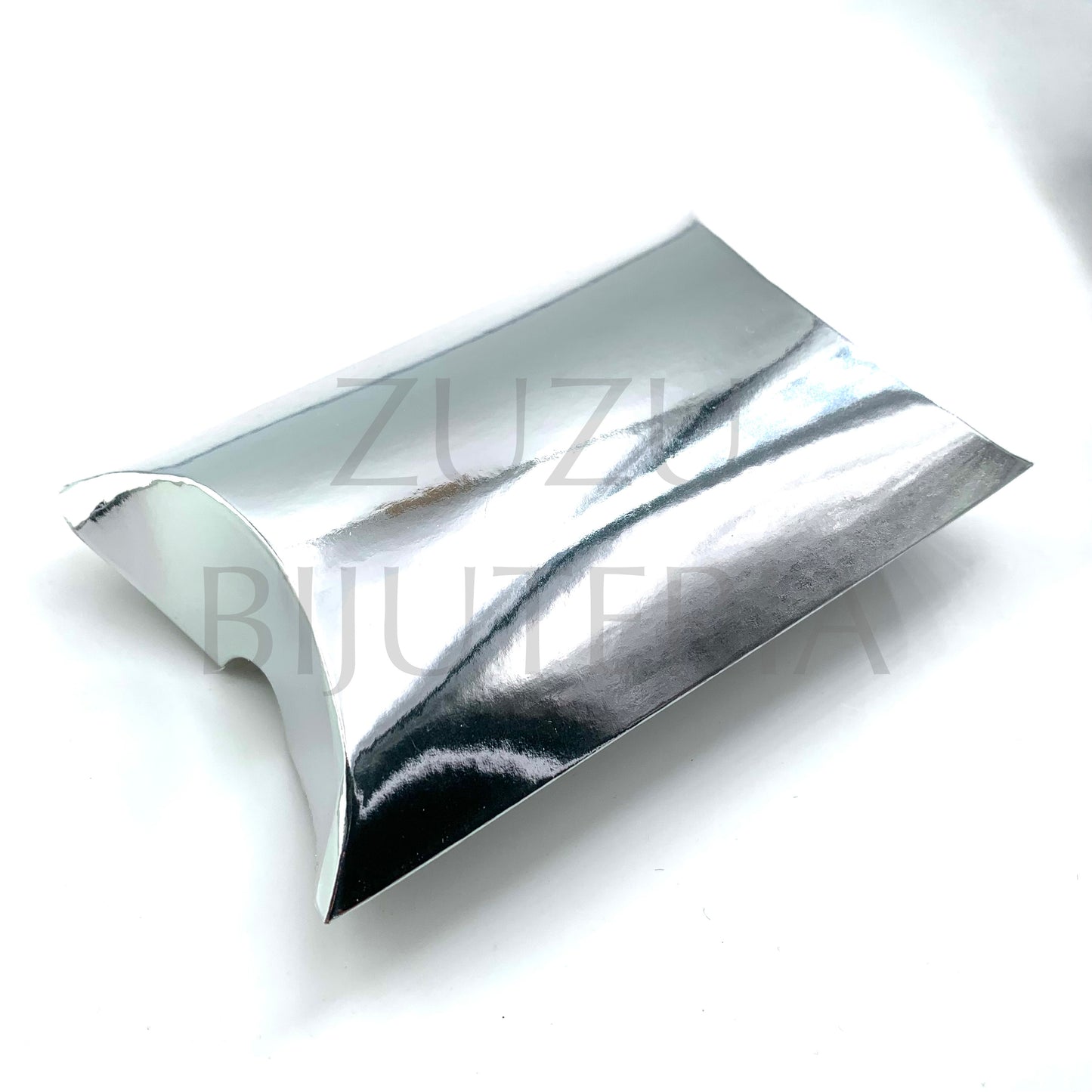 Caixa de Cartão Prateado 15cm x 9cm (cada unidade)