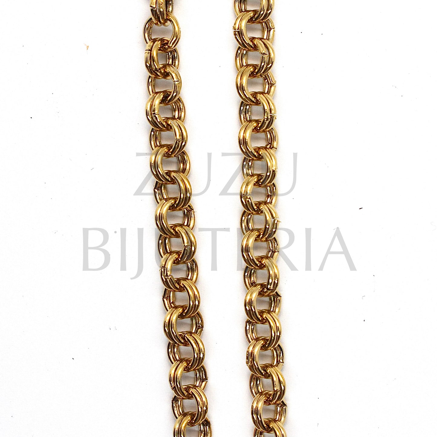 Corrente Elo Dourado Redondo 5mm - Aço Inox