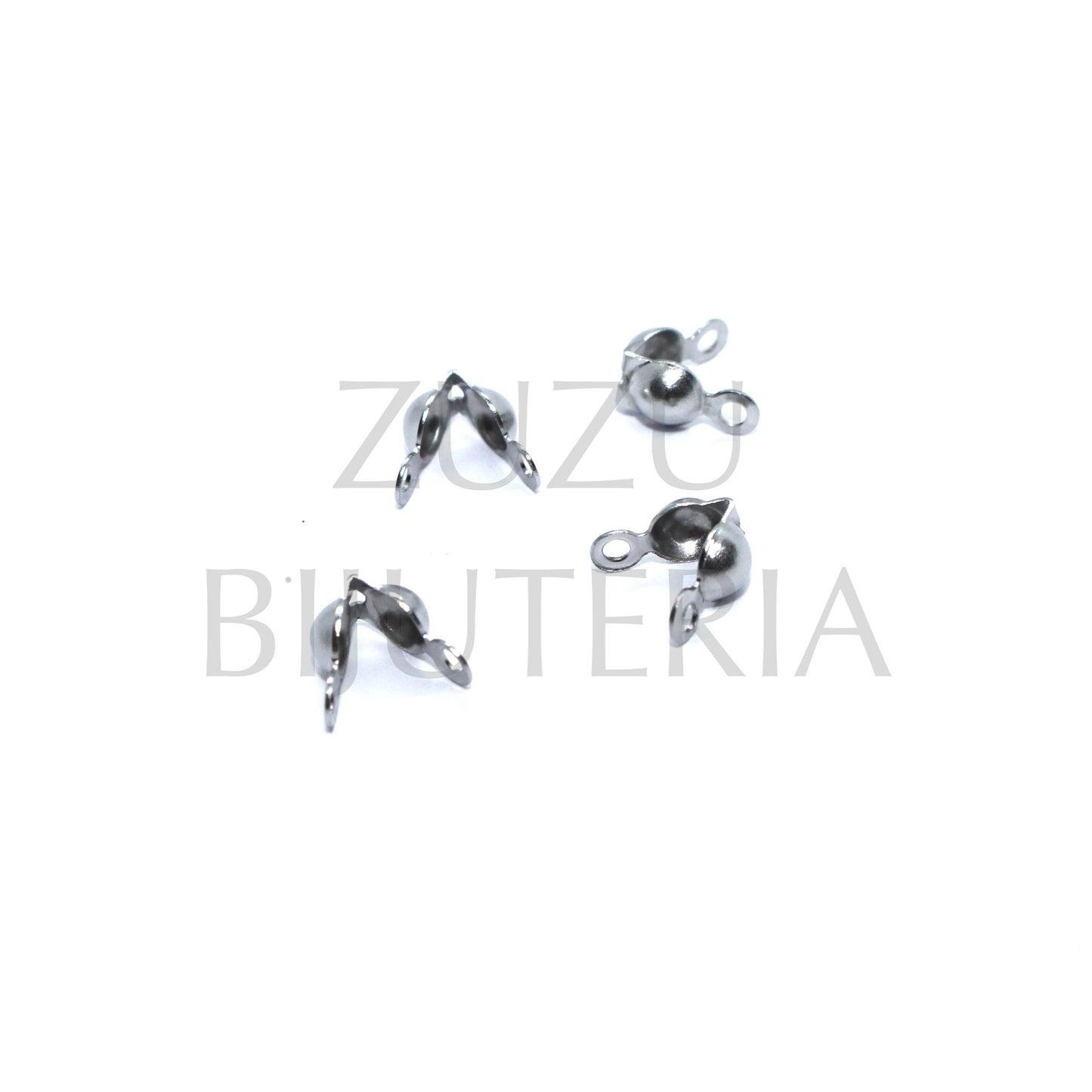 Tapa Nó 5mm Prateado (Pack 10) - Aço Inox