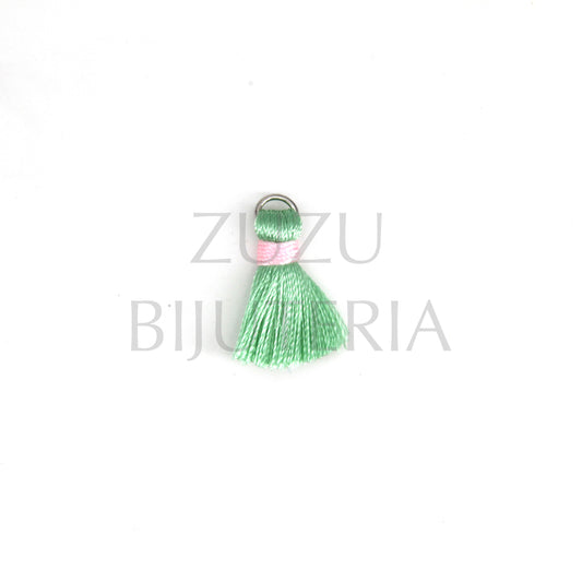 Borla/Franja Verde/Rosa 22mm x 12mm