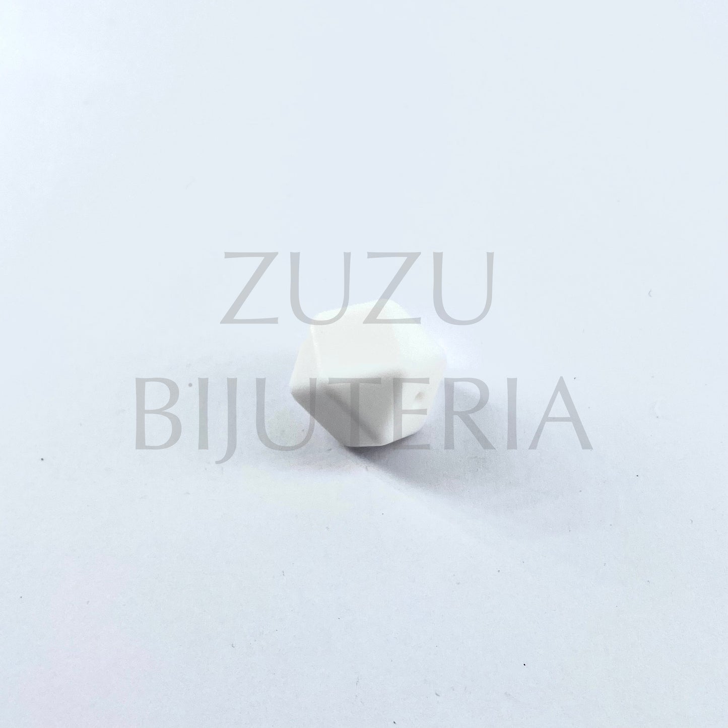 Conta Branco 17mm - Silicone