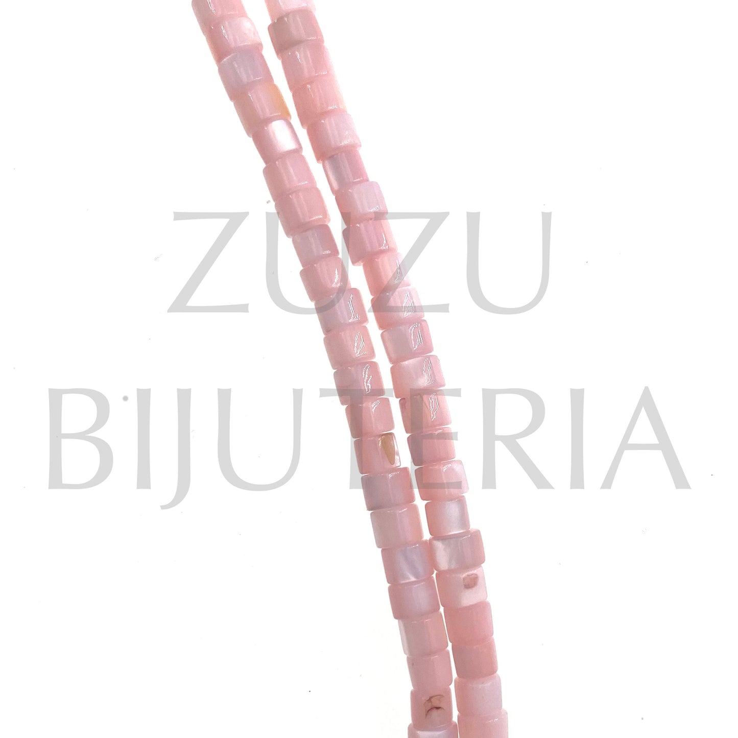 Fiada Madrepérola 4mm (39cm) - Cor de Rosa Claro