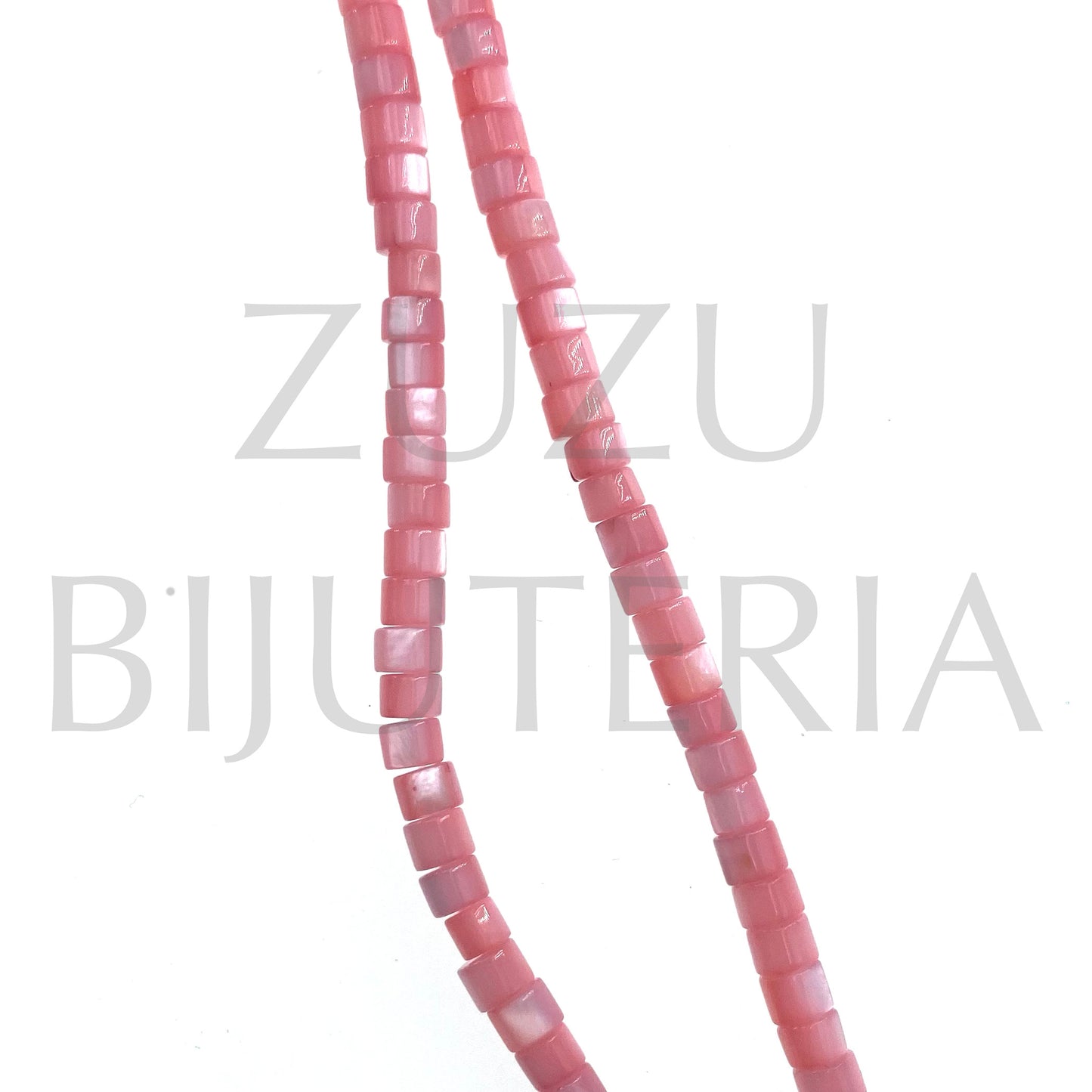 Fiada Madrepérola 4mm (39cm) - Cor de Rosa