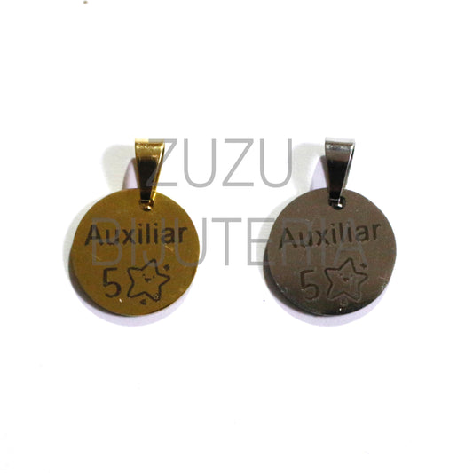 Medalha Auxiliar - Aço Inox