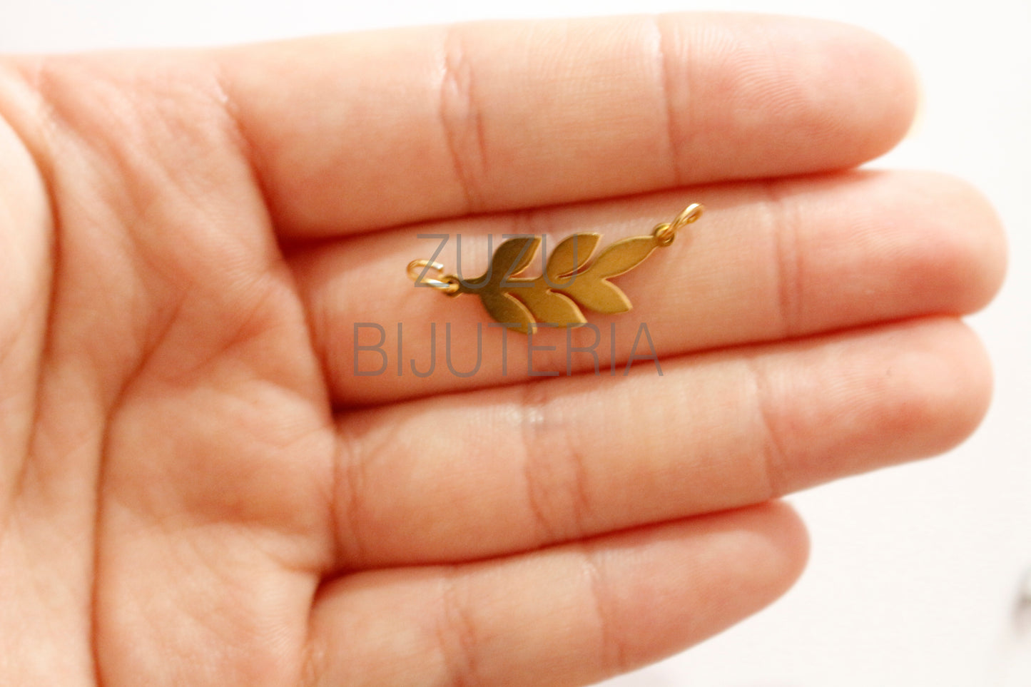 Pendente/Entremeio Folha - Aço Inox