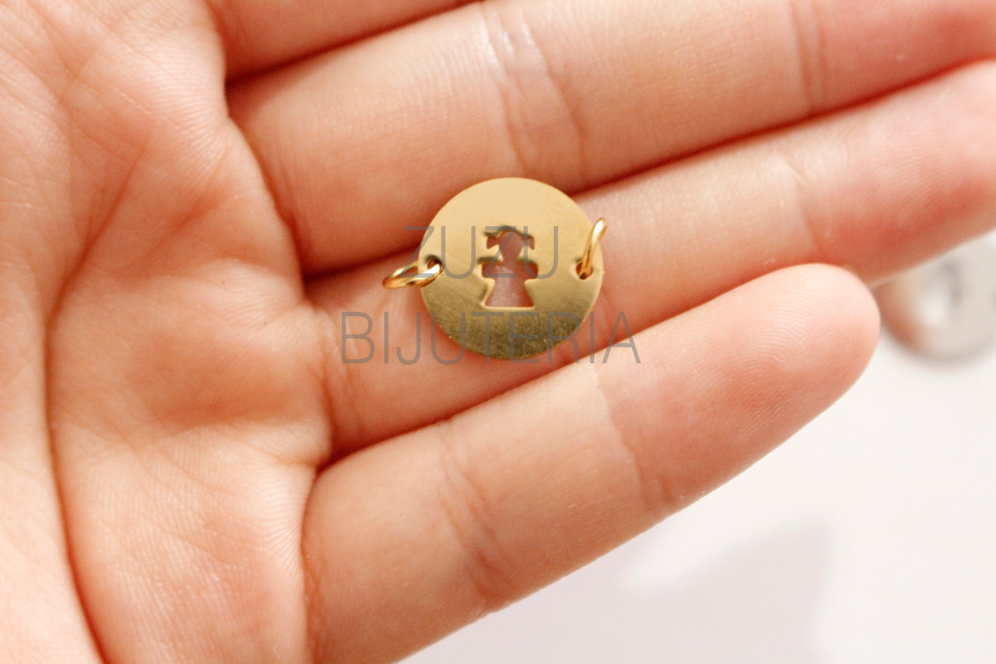 Girl Pendant / Inset - Stainless Steel