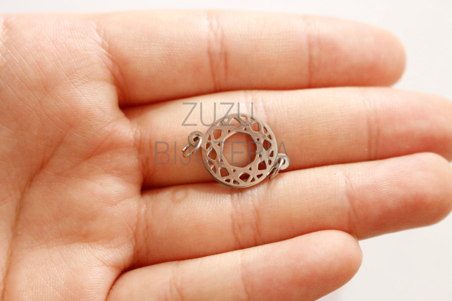 Flower Pendant / Insert - Stainless Steel