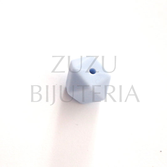 Conta Azul Claro 17mm - Silicone