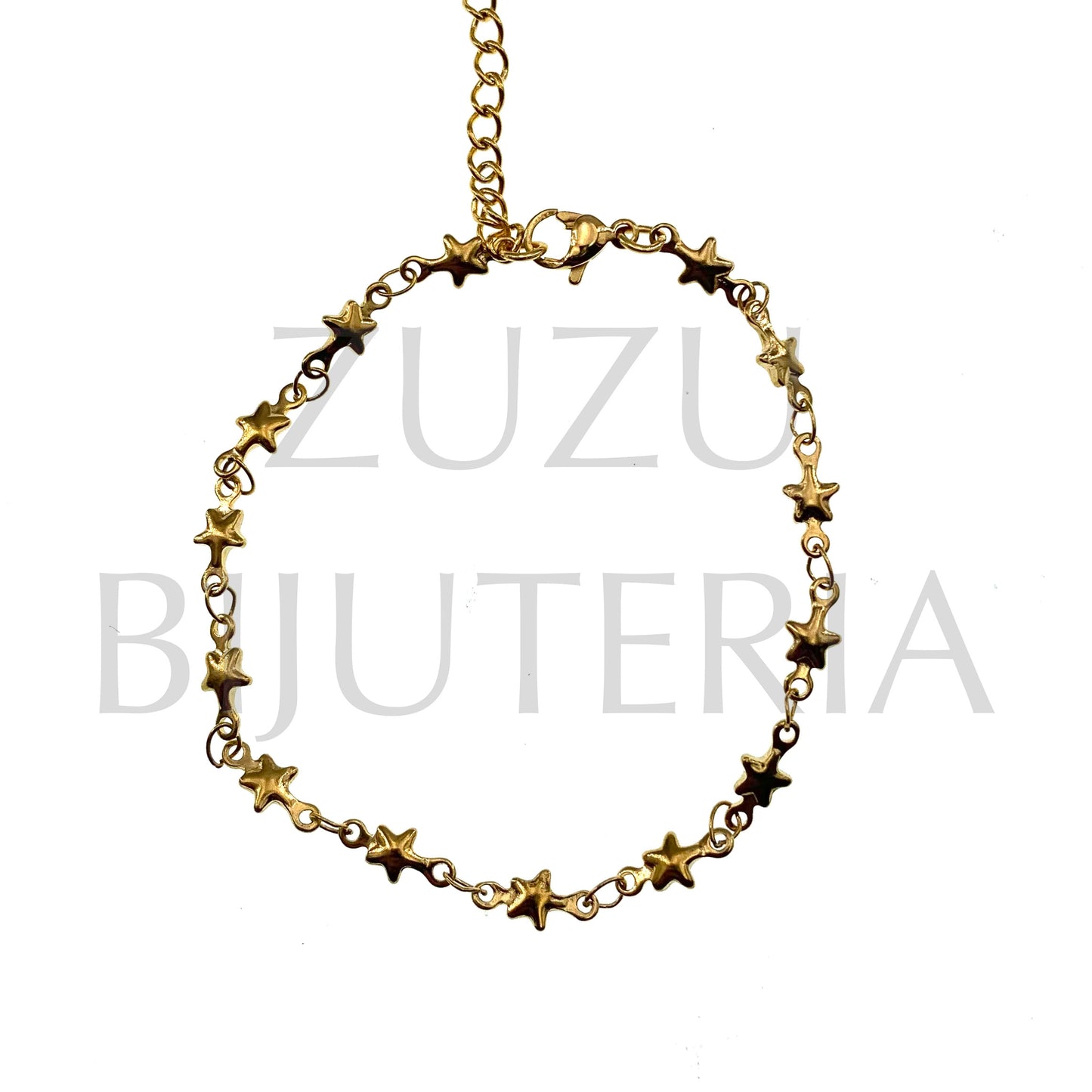 Pulseira de Estrela 16cm + 5cm - Aço Inox