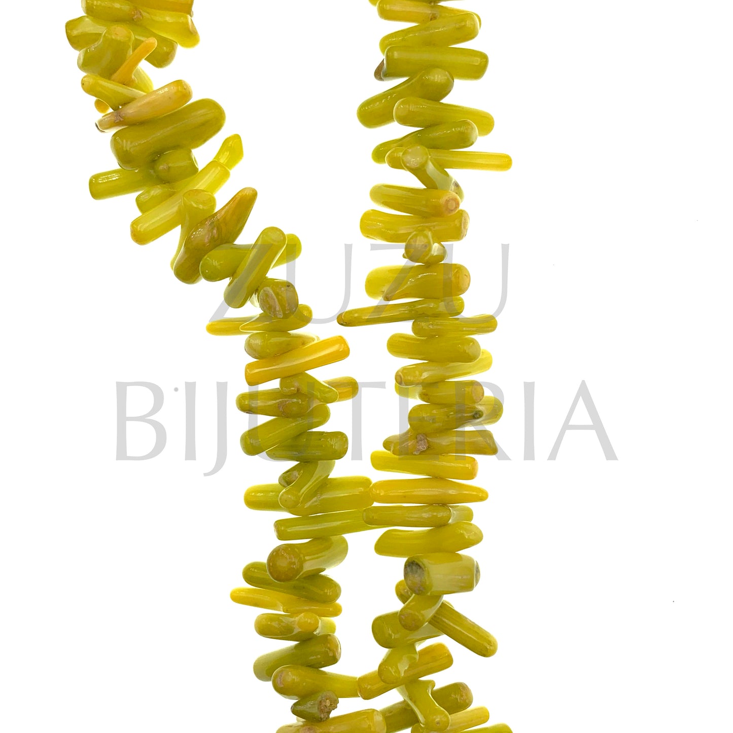 Fiada Coral 19mm (39cm) - Amarelo