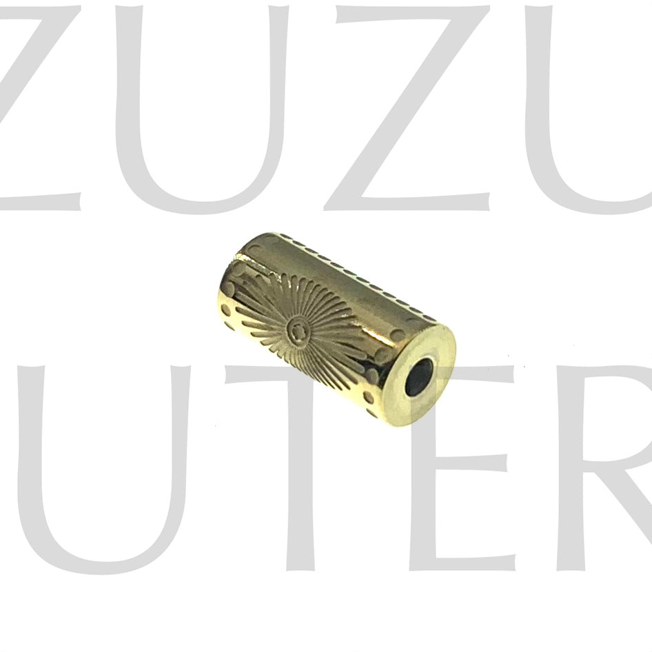 Pendente Entremio Tubo 14mm x 6mm (Furo 2mm) - Aço Inox