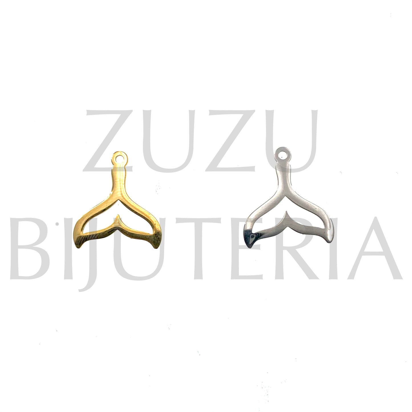 Pendente Barbatana 17mm x 16mm - Aço Inox