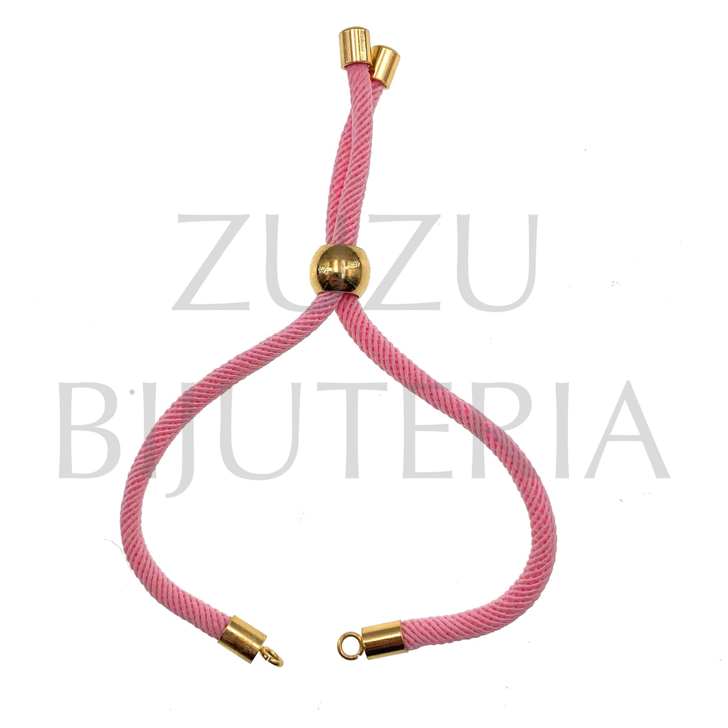 Pulseira Semi-Pronto Cor de Rosa 24mm - Aço Inox