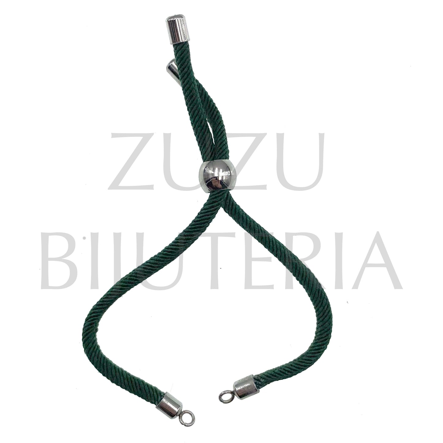 Pulseira Semi-Pronto Verde Escuro 24mm - Aço Inox