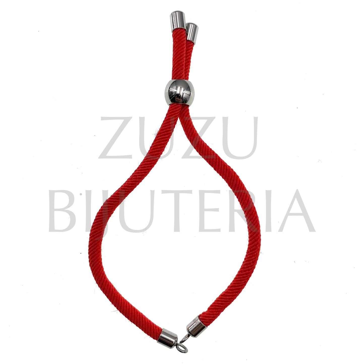 Pulseira Semi-Pronto Vermelho 24mm - Aço Inox