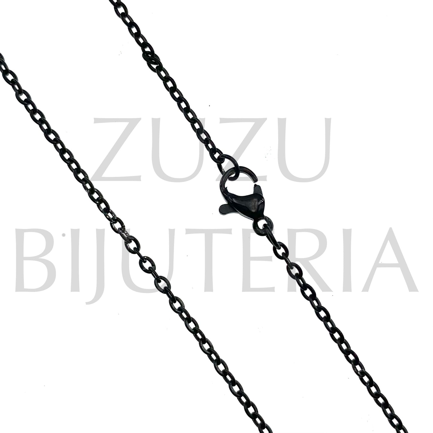 Fio Pronto Preto 45cm (2mm) - Aço Inox