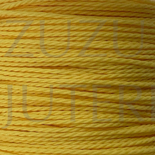 Fio algodão encerado torcido 1mm - Amarelo