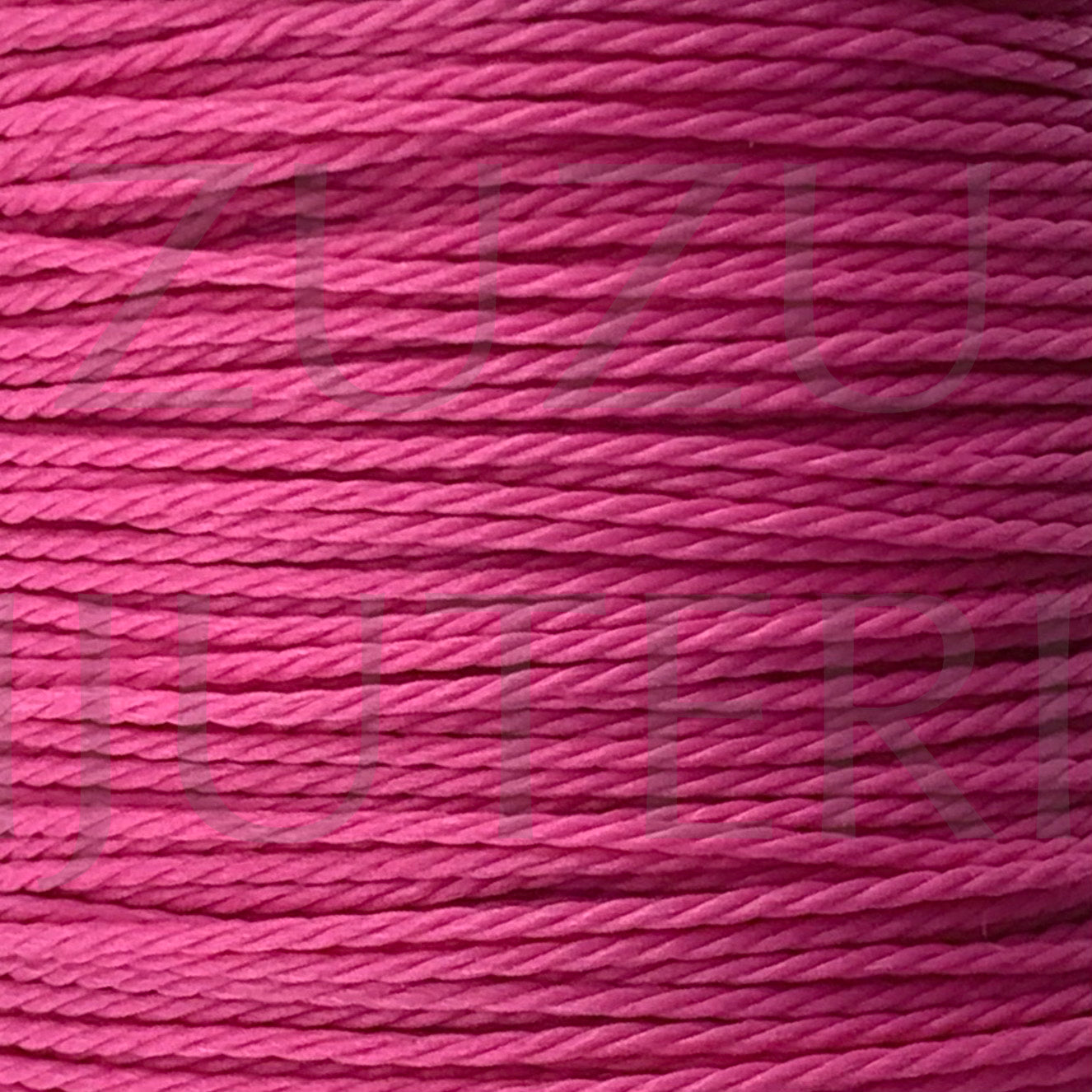 1mm twisted waxed cotton thread - Pink