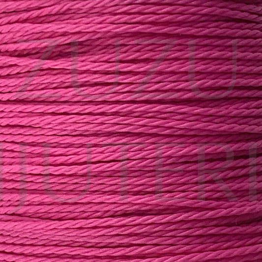 Fio algodão encerado torcido 1mm - Rosa