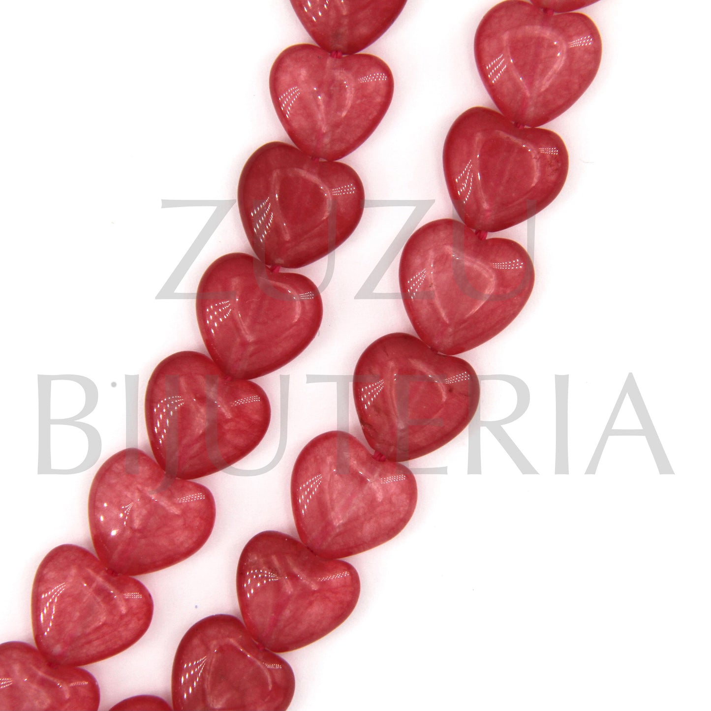 Heart Bead 11mm x 12mm - Agate Stone