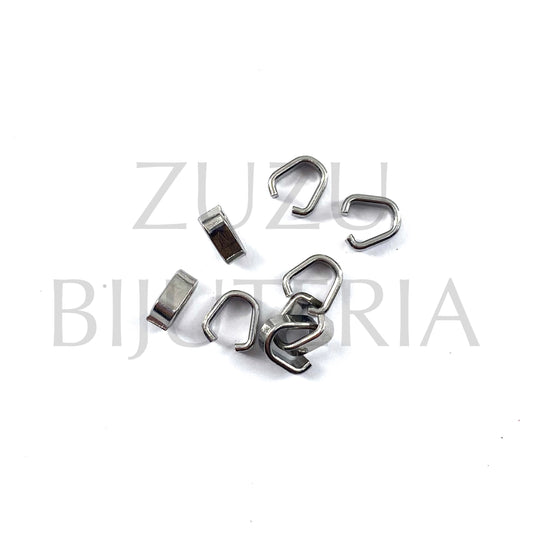 Base Ring for Silver Pendant 10mm x 5mm - Stainless Steel